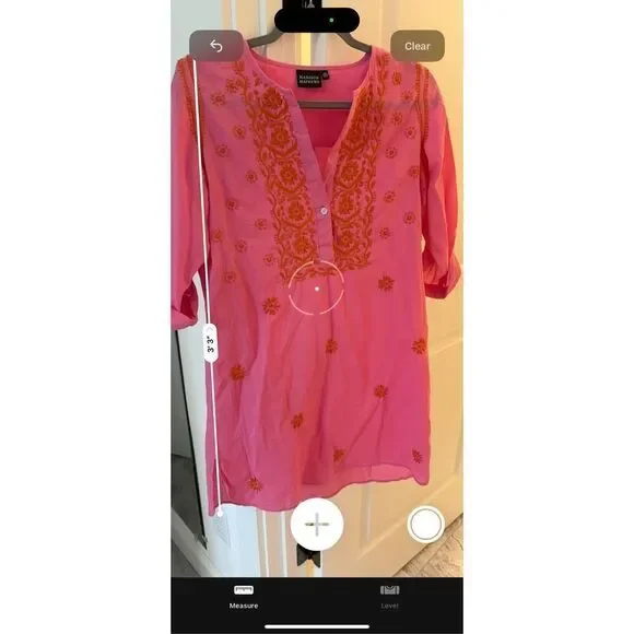 NWOT Madison Mathews embroidered kaftan , XS $189 F43 - Picture 7 of 7